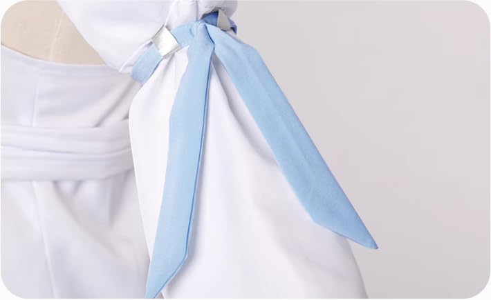 [Hotaru no Koi] Shirakami Fubuki Cosplay Costume with Fox Tail, Women's Size Small (Ears and Tail Sold Separately)