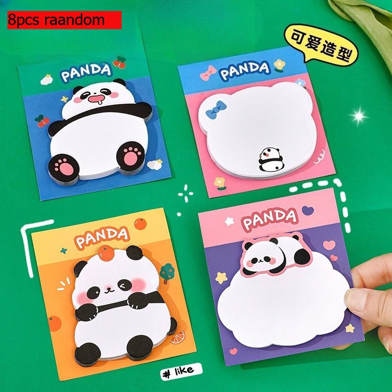 Ins Cartoon Außerirdischer Panda Süßes Mädchen Geschenk Herz Botschaft Büro Schulbedarf Papier Schüler Gut Aussehend N Mal Aufkleber Notizblock