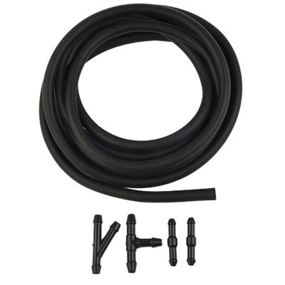 1*2 M Hose 4X Hose Connectors Accessories Black For Windscreen Washer