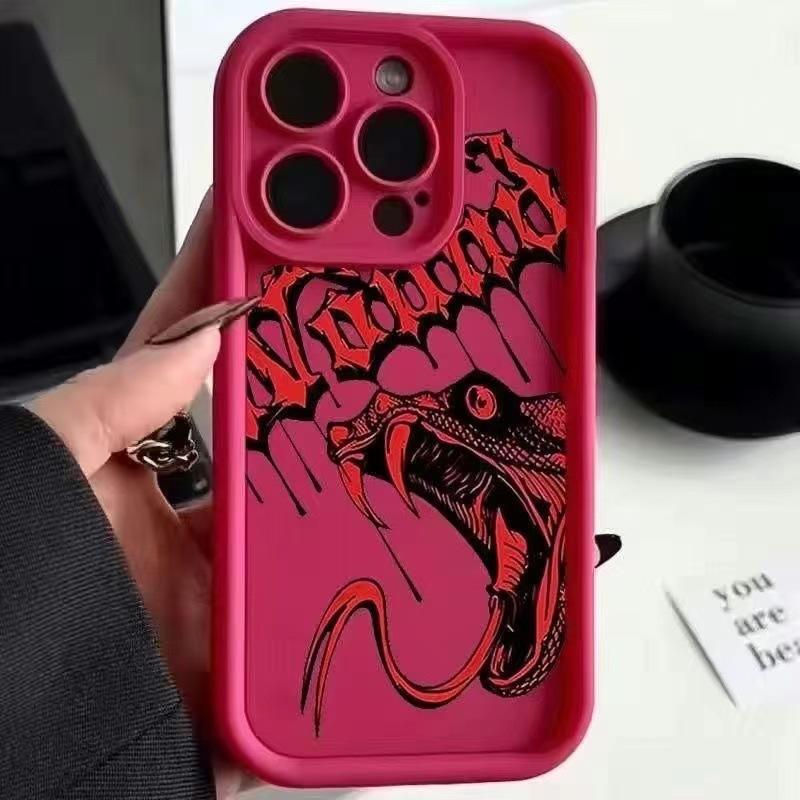 European, American and English snakeheads are suitable for iphone16pro mobile phone case Apple 15 anti-drop 14/13promax new 12.