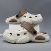 Fashion Summer Clogs Men Slip on Breathable Lightweight Thick Sole Water Beach Sandals Indoor Outdoor Fashion Cave Shoes