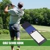 Black Brown Golf Scorecard Holder PU Leather Score Notebook Golf Golf Score Book  Outdoor Sports