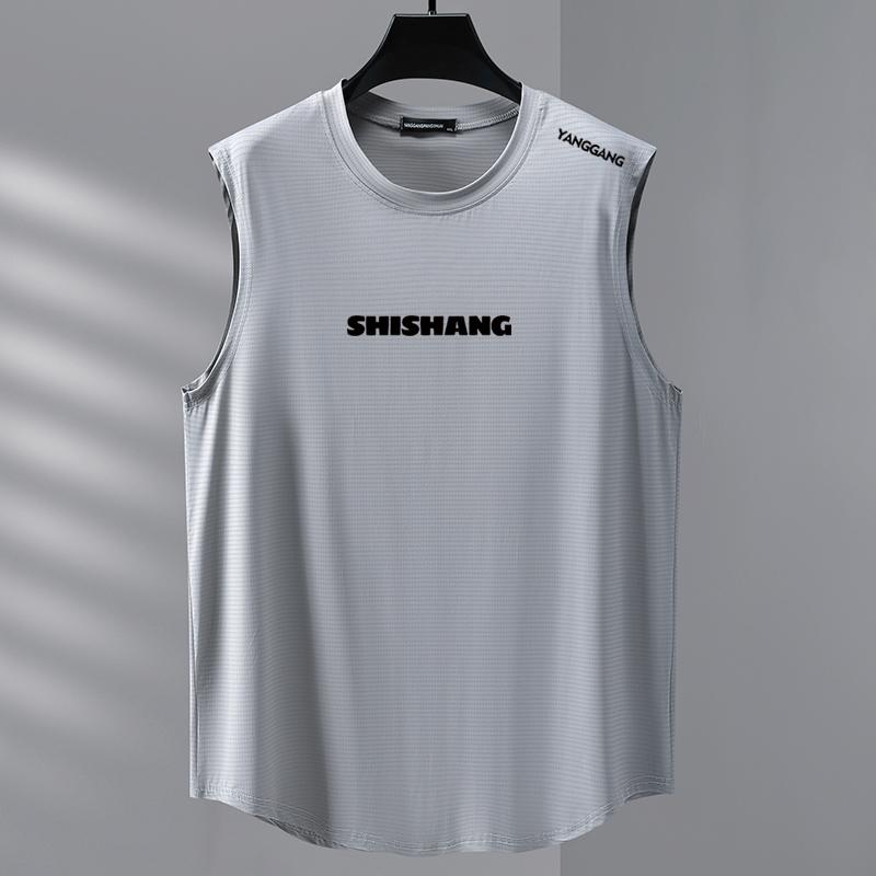 Taglie Forti 4XL-10XL T-shirt Oversize Senza Maniche da Uomo Top Estivi T-shirt Casual Abbigliamento Estivo