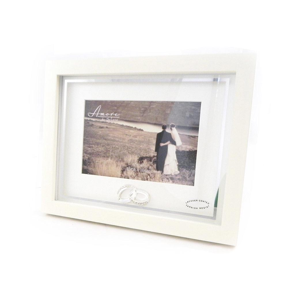 Les Trésors De Lily [I0425] - Photo Frame 'Alliances' Ivory 15x10 Cm