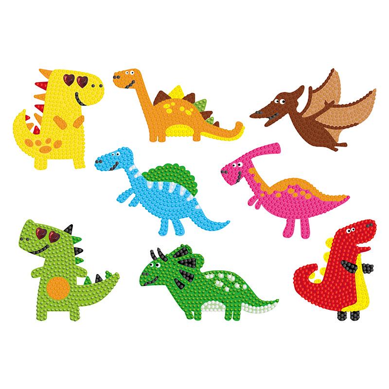 DIY Diamond Painting Stickers for Kids - Fun Handmade Educational Toy and Refrigerator Decor.