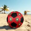 Logo della nazionale di calcio del Marocco Pallone da calcio taglia 5, Cucito a macchina in PVC, Resistente e ad alto rimbalzo, Adatto a tutte le età, Merchandising per tifosi, partite e uso all'aperto.