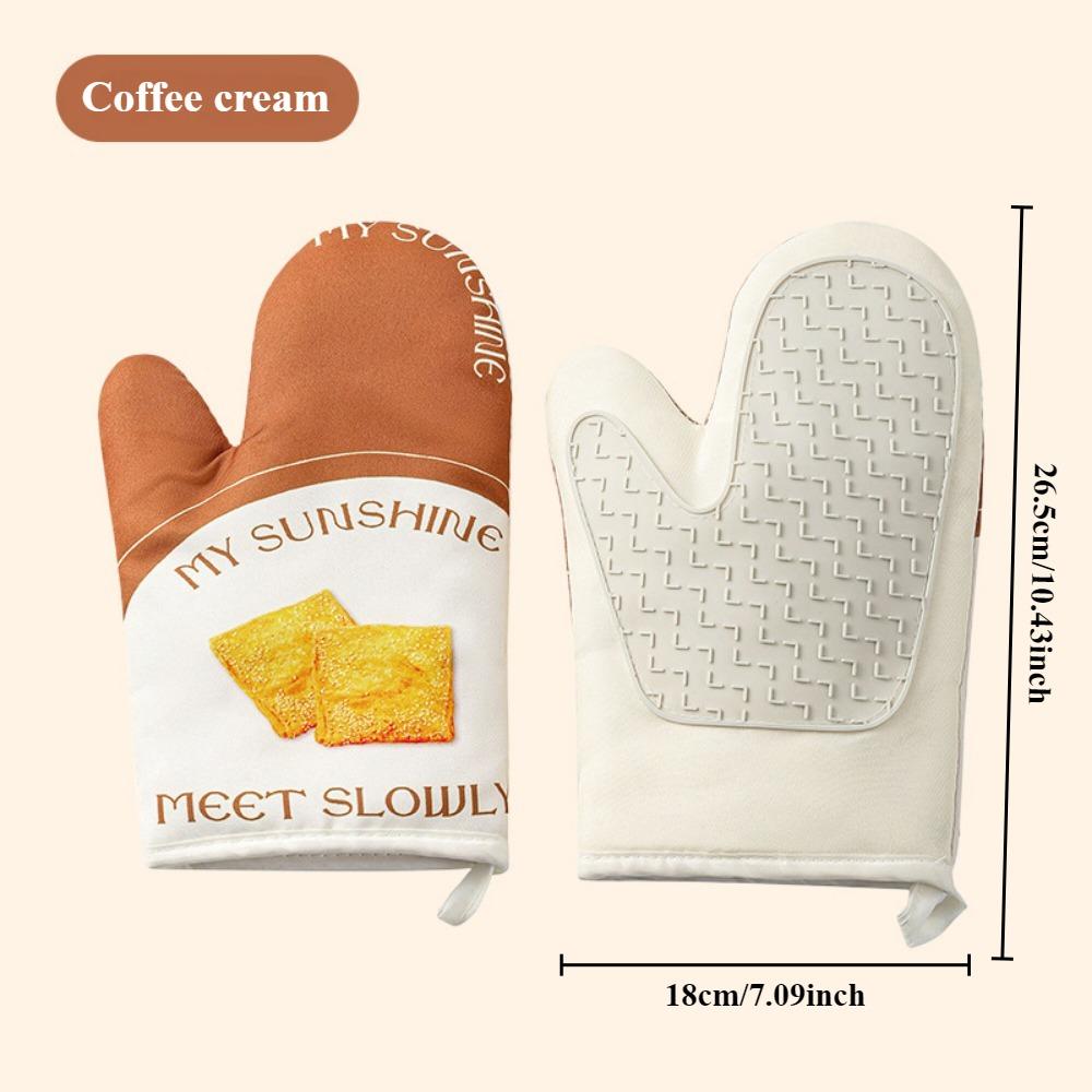 

1 шт. Бытовые кухонные перчатки, изолированные и термостойкие, для использования в духовке, для выпечки, устойчивые к высоким температурам