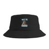 Wait I‘m Goated Funny Thinking Monkey Meme Brainrot Bucket Hat  Outdoor FisherUnisex Caps For Couple Korean Travel Hiking Sun Hats