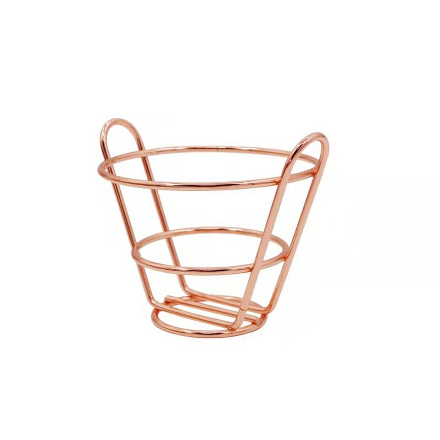 

1 шт. корзина для снеков, креативная железная корзина для снеков, круглая сетчатая корзина для жарки, корзина для жареной курицы, корзина для хлеба