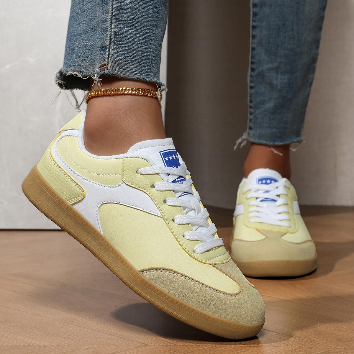 

Женская повседневная обувь на шнуровке, модные балетки, плоская обувь для улицы, для ходьбы, женские белые кроссовки из искусственной ПУ кожи, роскошная толстая подошва 42