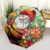 1 Stück Buntglas-Gnom-Design Automatischer Aufklapp-Faltregenschirm mit 8-Speichen-Eisenrahmen - Outdoor für Fans, Reisende, Täglichen Gebrauch, Festliches Geschenk (Ra