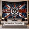 Custom Name Text Tapestry Motorhead Personalized Polyester Wall Tapestry For Bedroom And Room