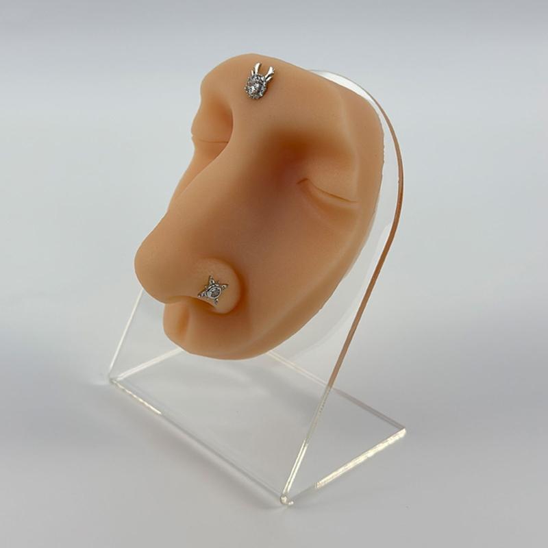 Professional Silicone Body Facials Piercing Trainer With Realistic Skin Texture For Dental Education And Aesthetic Labs