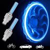 2ks Atmosférické uvítací světlo Nábojová lampa Auto Auto Kolo Moto Kolo Ventil pneumatik Dekorativní krytka ventilu Blesk Paprskové LED Neonová projekce