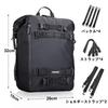Rhinowalk Motorrad-Sitzsack, Wasserdichte Tourentasche, Modulares Moto-Pack, 20L Großes Fassungsvermögen, Multifunktional, Erweiterbar, Inklusive Spezieller Befestigung B