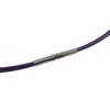 Used AUTHENTIC HERMES fish RicineChoker purple/clear plastic/wire