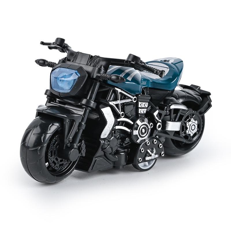 Trendy Mini Motorcycle Keychain Pendant: Cool Model Figurine Car Keyring Toy