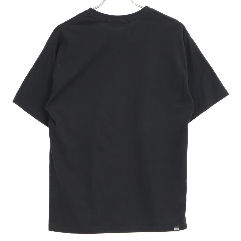 HYSTERIC GLAMOUR 0223CT01 FLAMES WOMAN Print T-shirt tops M blackUsed