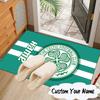 Custom Name Celtic Football Crest  Rug for Living Room, Game Rooms, Office, Bedroom, Floor Mat Playful Design, fan gifts Christmas decor