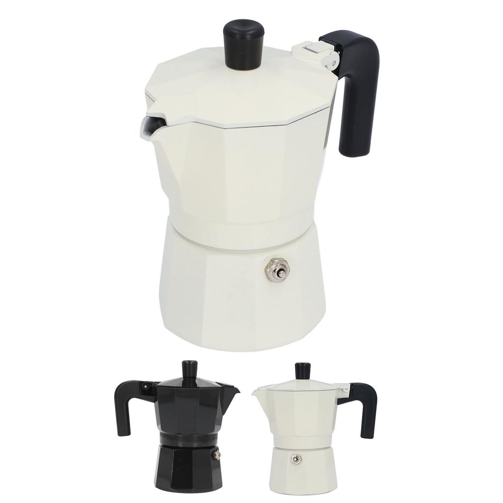 100ML Herd Kaffeemaschine Doppelventil Aluminiumlegierung Herd Kaffeemaschine Maker Topf für Kaffee