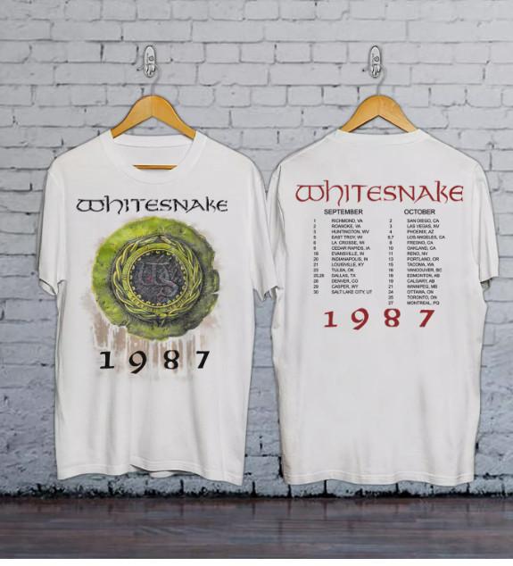 Футболка с турне Whitesnake 1987 года S
