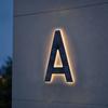 Solar Address Number Sign, LED Lighted House Number for Outdoor, Auto On/Off, Waterproof Garden Door Decoration