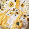 Newborn Baby Girl Sunflower Dress Gift Box - Summer/Autumn First Birthday Outfit