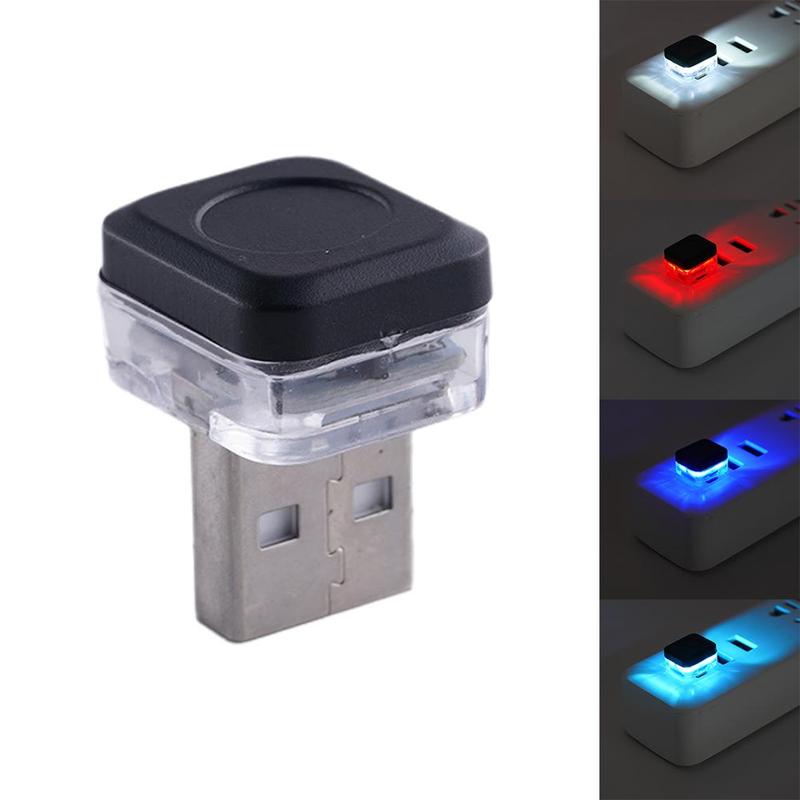 1/4 Stück Universelles USB-Auto-Innenraum-Stimmungslicht LED-Signalleuchten Auto-Leselampe Dekorationen Auto-Innenzubehör