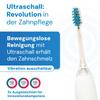 Metallic Electric Ultrasonic Toothbrush Ideal for Sensitive Teeth and Optimal Cleaning Without Up to 12 Days of Use emmi®-dent (Starter Set, White) -
