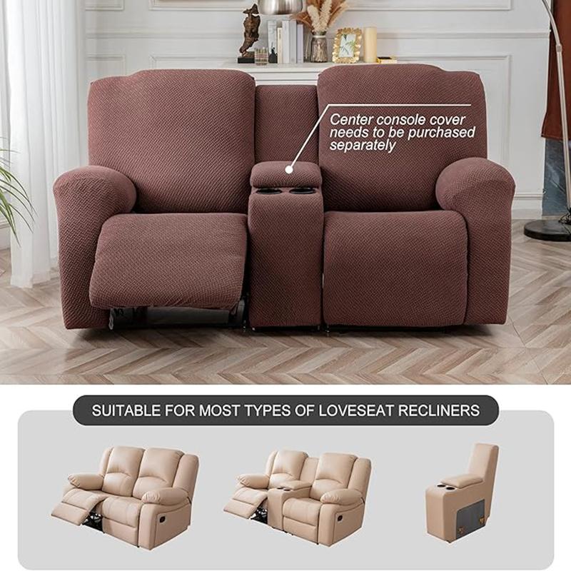 8pcs/set Waterproof  2Seater Recliner Sofa Covers  All-inclusive Loveseat Center Console Sofa Covers