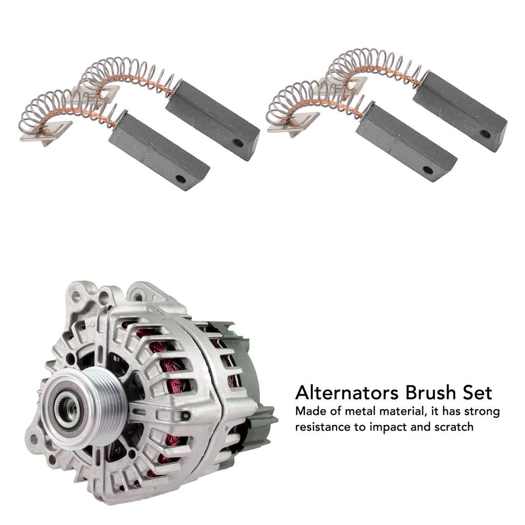 Replaceable Carbon Motor Brush 4 Pcs Alternator Brush Set A647X50870 Metal Alternator Brush Set IR IF Replacement