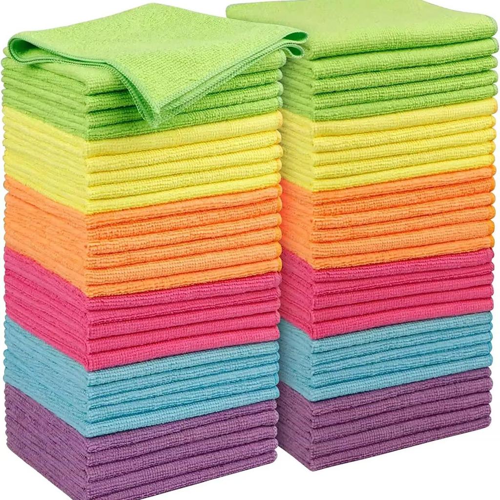 Qiao Yong Ultra-fine Fiber Multi-purpose Cleaning Cloth: Strong Absorption, Easy Wash, Excellent Stain Removal, Solid Color.
