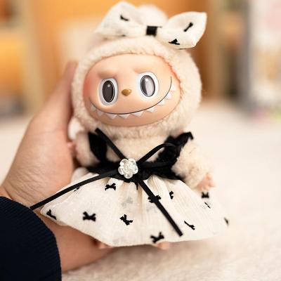 For Labubu V1 V2 Strap Skirt Set for 17cm Labubu Doll Clothes