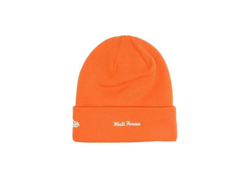Supreme New Era Box Logo Beanie Orange