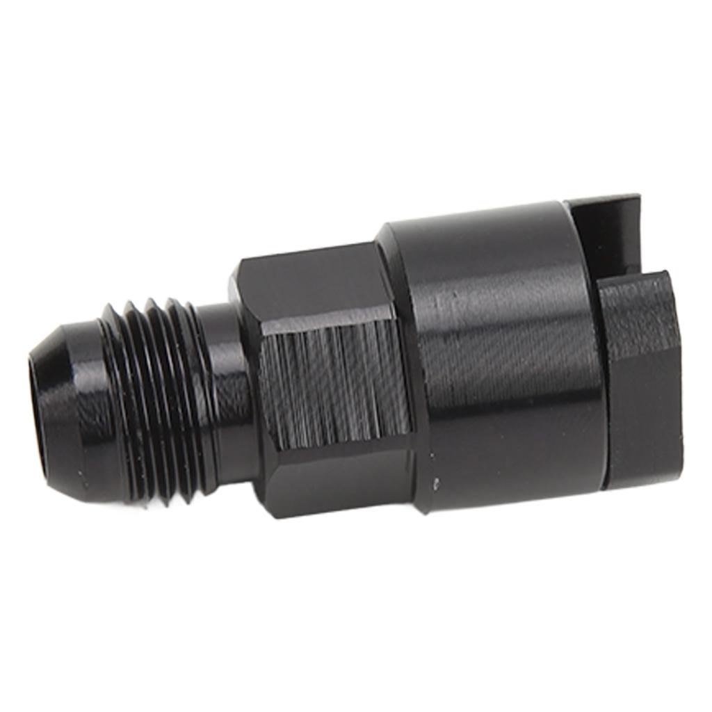 EFI Adapter Quick Disconnect Aluminum Alloy Black Anodized Waterproof AN Male Push On Fuel Line Fitting AN6 5 16in