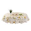 Flower Pattern Printed Tablecloth Oil-proof Table Cover Rose Round Table Cloth  Home Decoration