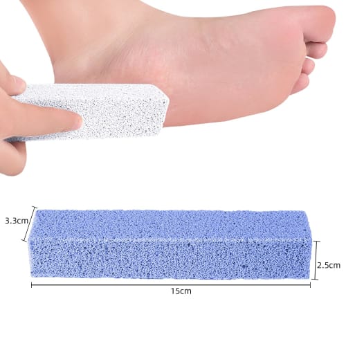 Heel Exfoliant, Heel Scraper, Glass, Foot Pumice Stone for Calluses and Calluses On Feet and Heels, 3-pack, Unisex