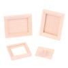 1Set 1:12 Dollhouse Miniature Photo Frame With Rear Cover Simulation Furniture Model Living Scene Decor Toy Doll House Accessories