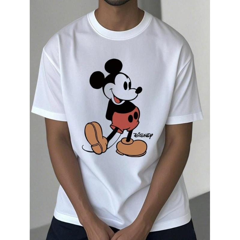 

Classic Mickey MouseT-Shirt,Soft Breathable & Fade Resistant, Classic Fit for Daily Casual Wear XXL білий