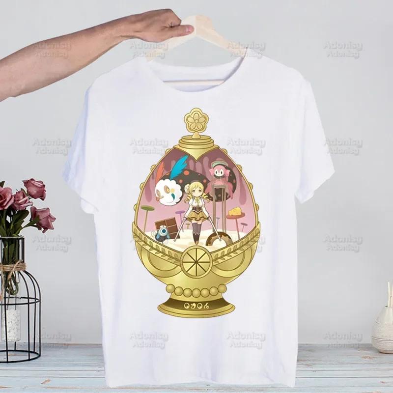 Puella Magi Madoka Magica Мужская футболка Модная футболка с принтом Летняя Мужская Новинка Футболка с коротким рукавом Мужские Забавные Топы S
