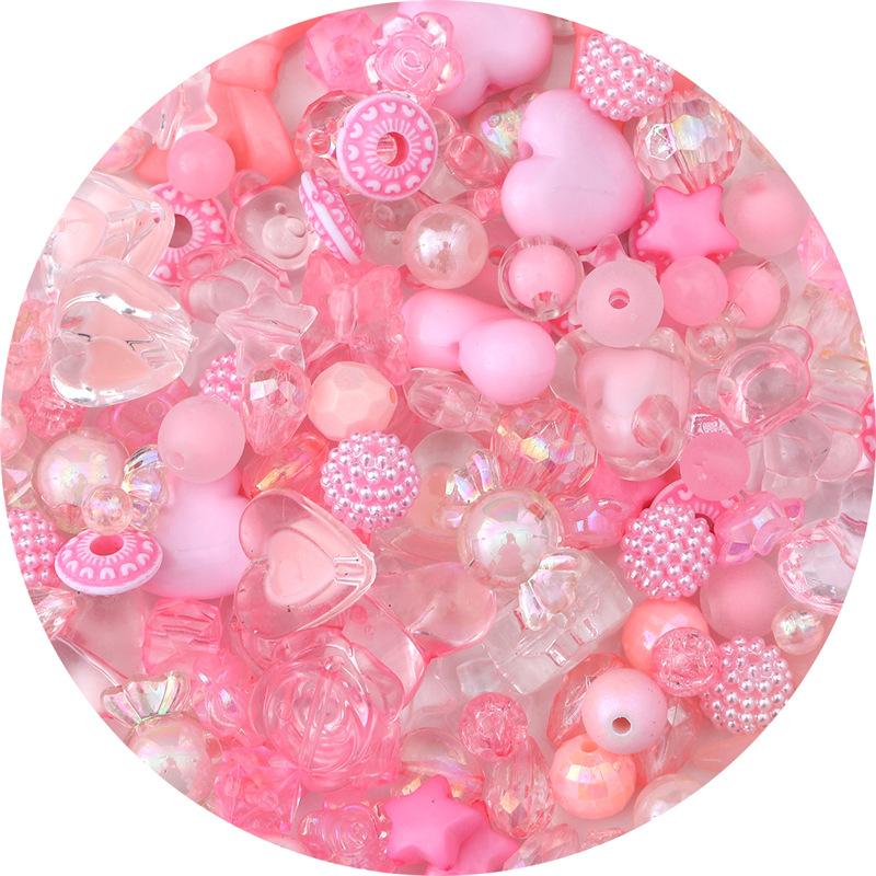 New Mixing Vintage Baroque Acrylic Beads Style Spring Color For Children DIY Handmade Bracelet Jewelry Making Accessories