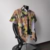 Hawaiian Shirt Yunnan Thailand Travel Vacation Men And Women Couple Wear Short-Sleeved Quick-Drying Thin Summer Beach Flower Shirt