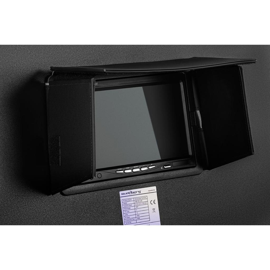 Endoscopio Fotocamera per Ispezione Diagnostica In Custodia 12 LED TFT 7 SD 30 M