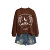 Women's Fashion Starry Round Neck Hoodie