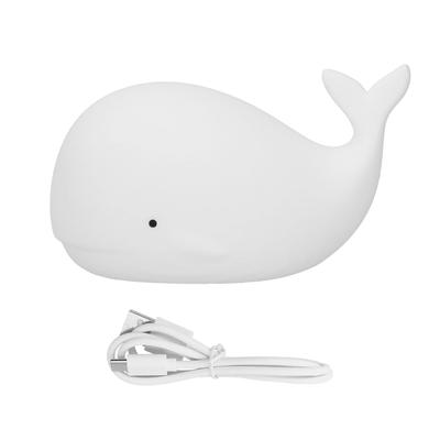 USB Nachtlicht 1,3W Walform 7-Farben Silikon Nachttischlampe für Zuhause Schlafzimmer Weiß