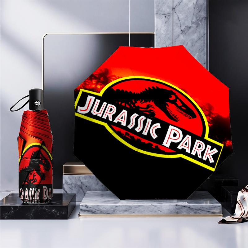 Jurassic Dinosaurs Adventure Umbrella Folding umbrella, automatic umbrella 8-Frame for Travel, camping Use Gift for Halloween Christmas