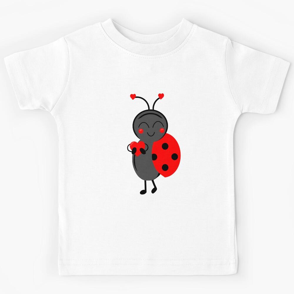 Cute love bug Valentine’s Day Kids T-Shirt 130