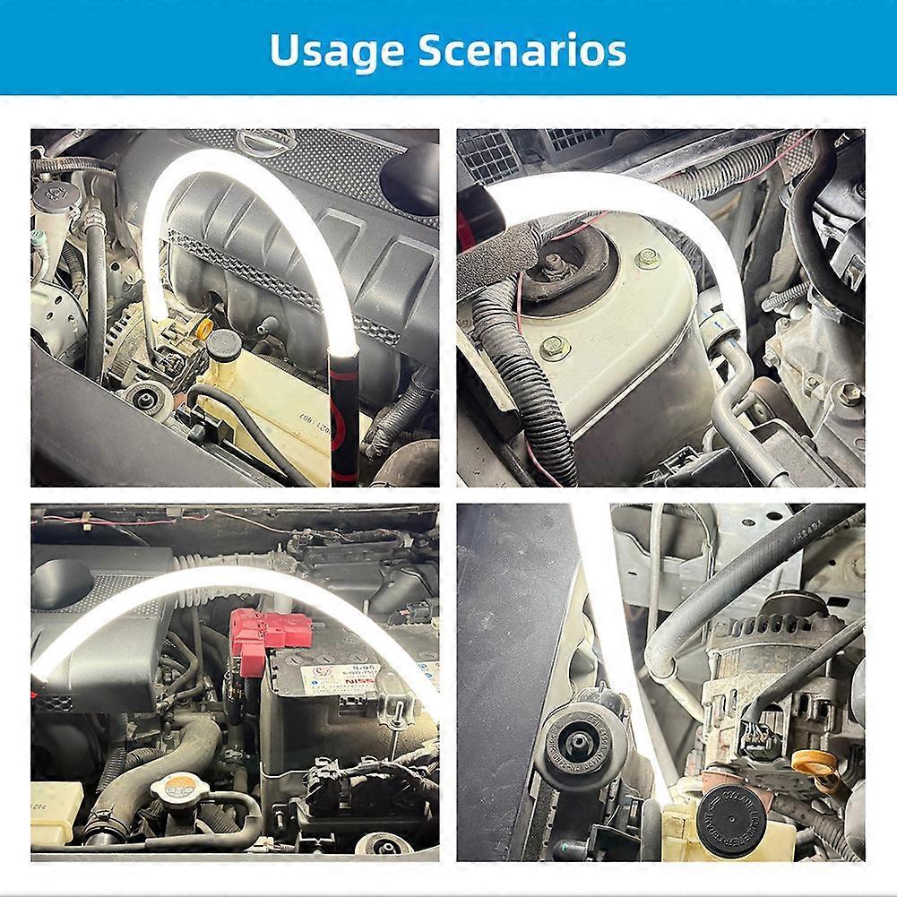 2026 Nueva Linterna LED Flexible en Barra, Luz de Trabajo LED Flexible Plegable, Luz de Trabajo Recargable de Alto Lumen para Reparaciones de Automóviles