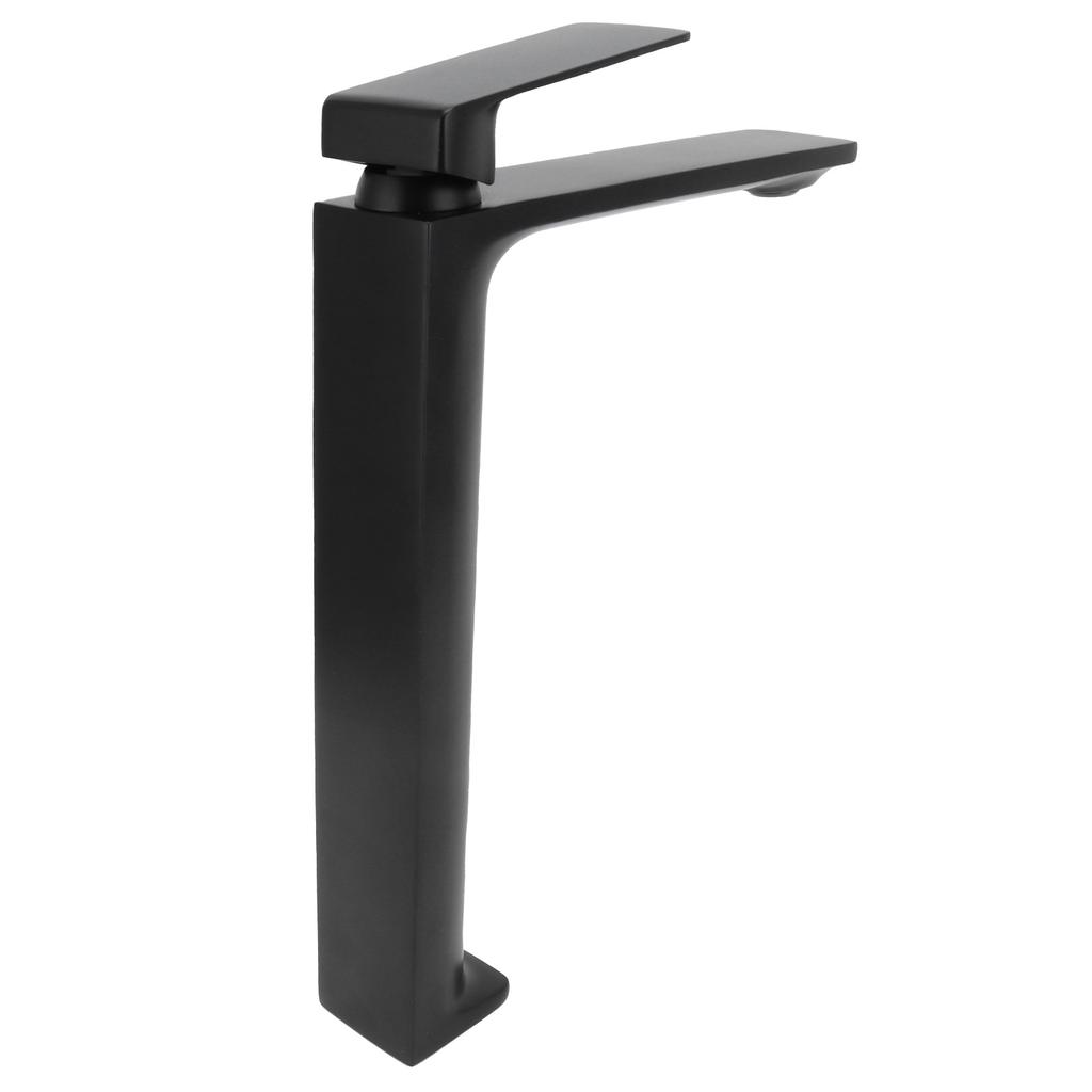 Bathroom Single Hole Water Tap Black Household Hot and Cold Wash Basin Faucet for Home