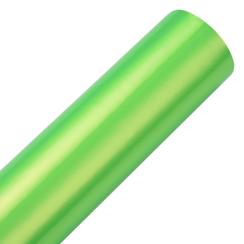 60cmX152cm Pearlescent Apple Green Twin Colors Vinyl Wraps Sheet Glossy Film Stickers Motorcycle Car Styling Decals Film Roll